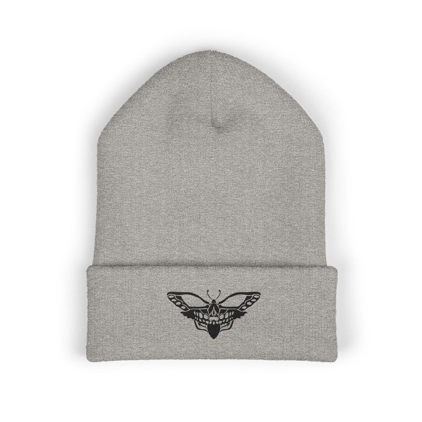 Moth Cuffed Beanie