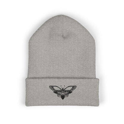 Moth Cuffed Beanie