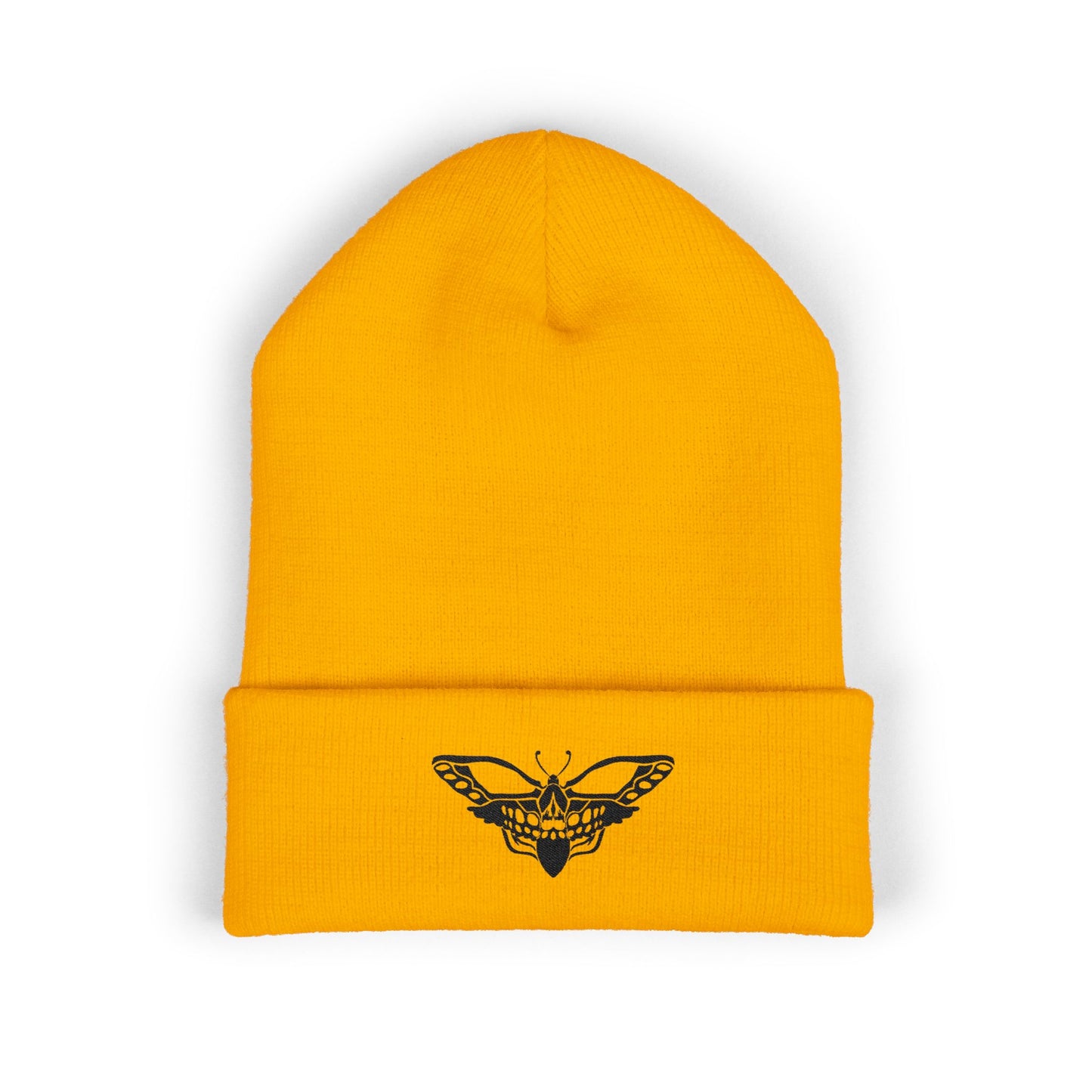 Moth Cuffed Beanie